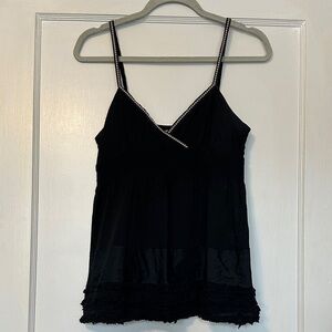 Old Navy Black V Neck Tank Top